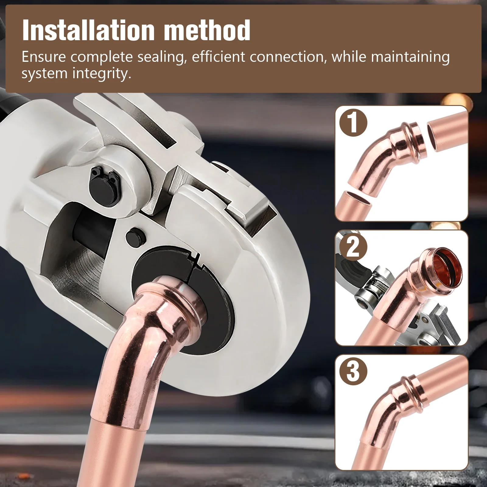 Copper Press-Fit Fittings Multi-Purpose 45-Degree Street Elbow Copper Pipes Welding Connector Home Plumbing Accessories