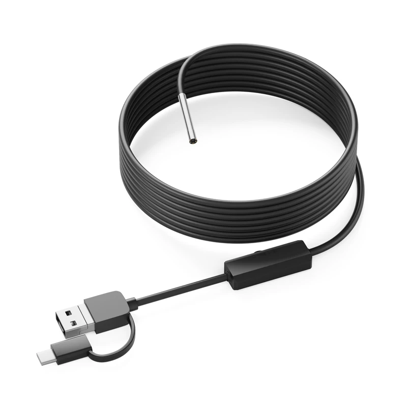 Android Endoscope Camera HD720P 8MM 3.9MM Lens 3in1 Micro USB TYPE-C Car Inspection Borescope Waterproof for Sumang HUIWEI PC