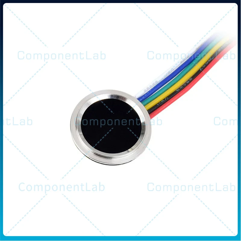 Integrated Capacitive Fingerprint Development Module Touch Sensor 360° Rotatable Recognition UART Interface