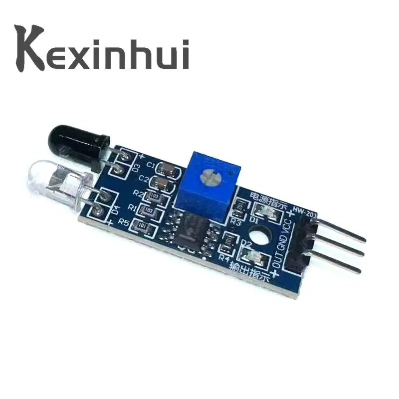 IR Infrared Obstacle Avoidance Sensor Module for Arduino Smart Car Robot 3-Wire Reflective Photoelectric