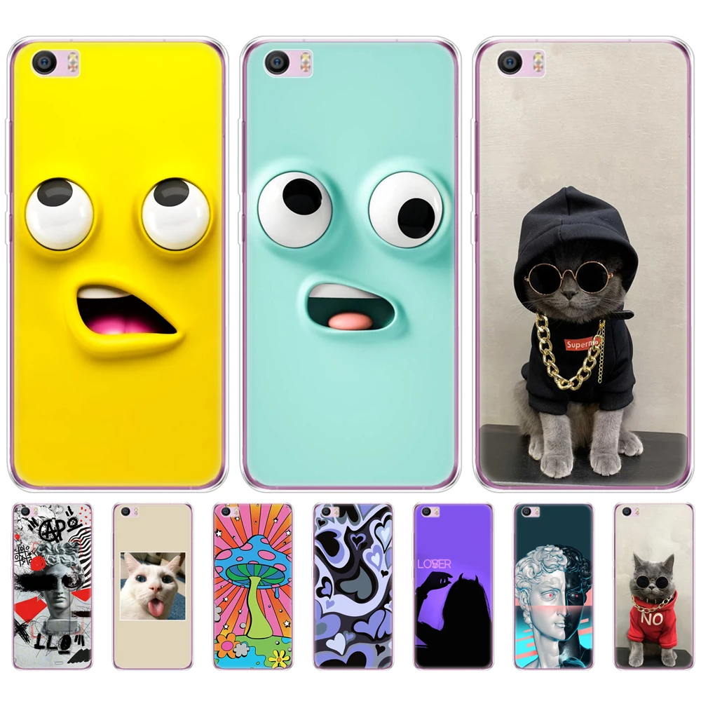 For xiaomi Mi5 Mi 5 M5 Case Soft TPU Painting Phone Cases Cover For xiaomi mi5 mi 5 m5 Silicone cartoon