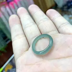 Bague en jadéite naturelle de qualité AAA pour hommes et femmes, bijoux en pierres précieuses fines, cadeau, vente en gros, Uto