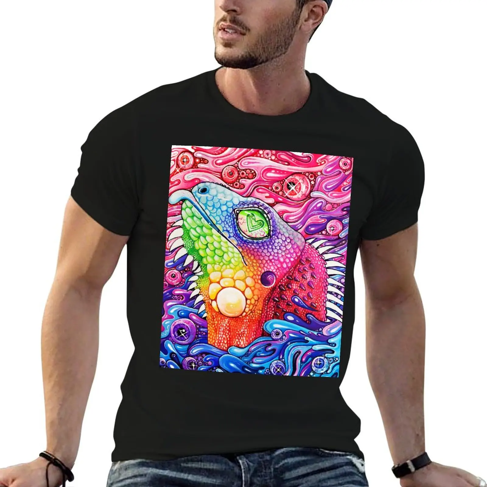 

GlitterIguana T-Shirt vintage clothes customizeds mens clothing