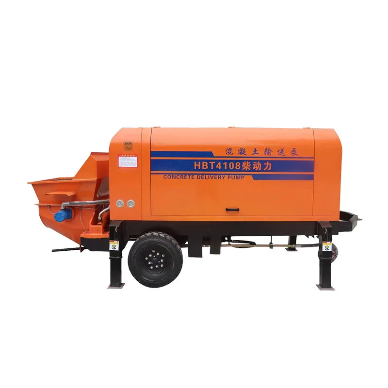 HBTS40-10-55 مضخة أسمنت صغيرة محمولة 40 م3/ساعة آلة مضخة الخرسانة للبيع #5