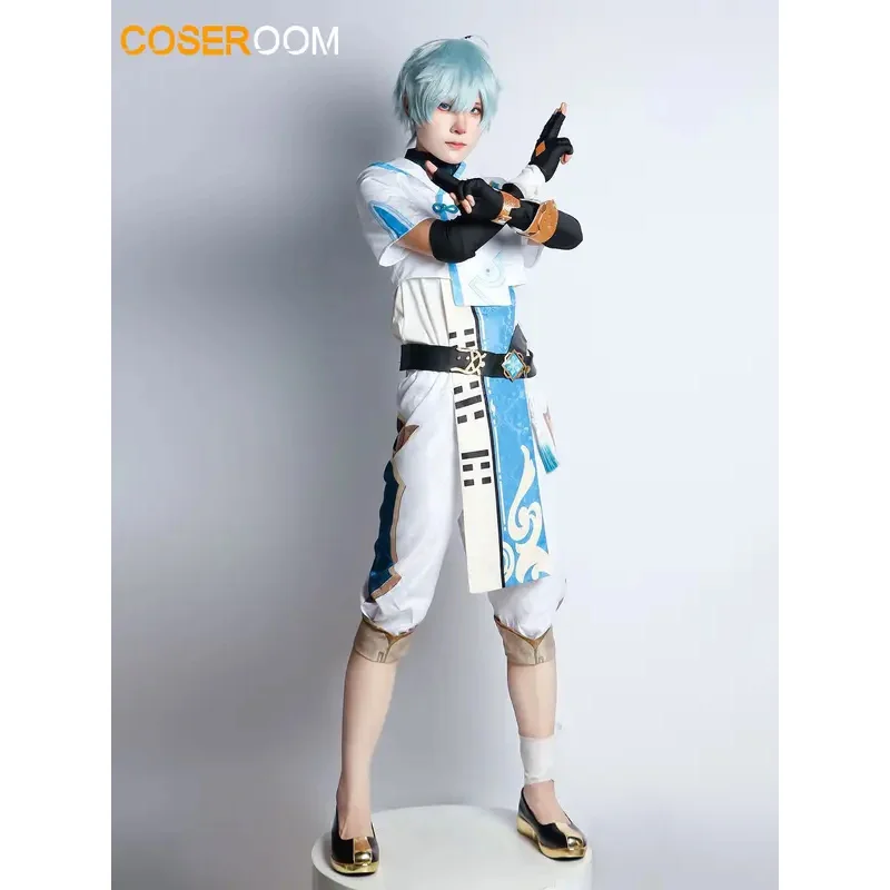Anime Game Genshinimpact Chongyun Cosplay Costume Chun Yun Wig Uniform Set Outfits Halloween Party Chong Yun Cosplay Costumes