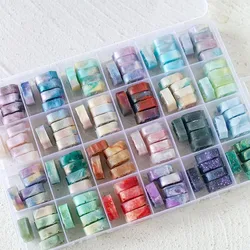 24 Colors New Translucent Mixed Color Fire Paint Wax Particles Set DIY Envelope/manual Ledger Seal Decorative Material