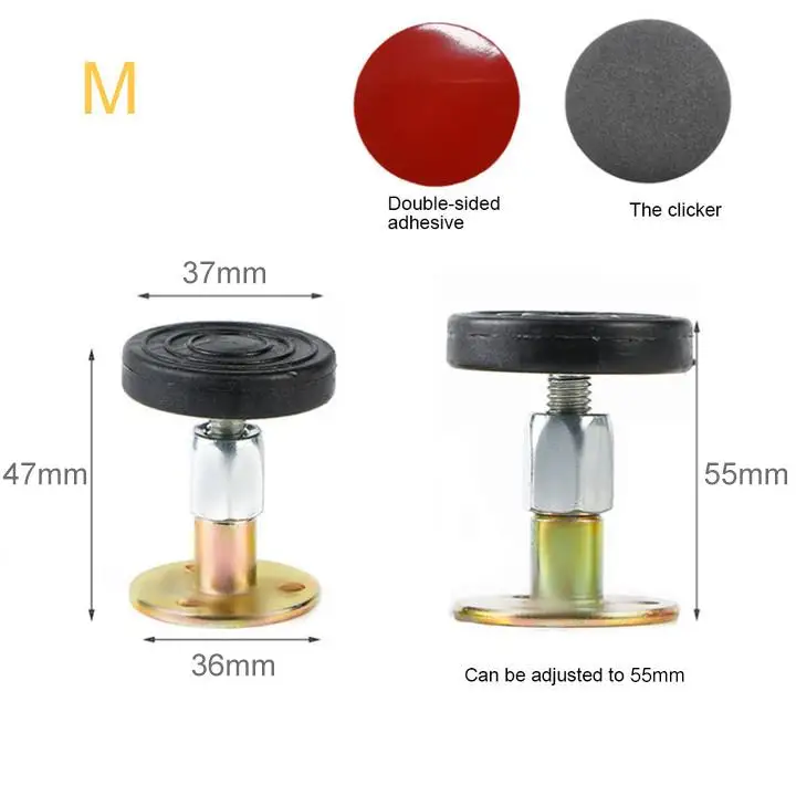 Bed Head Holder Bed Holder 67 87MM 84 110MM Anti collision Anti shake Silver Adjustable Bed Artifact Fixer Top