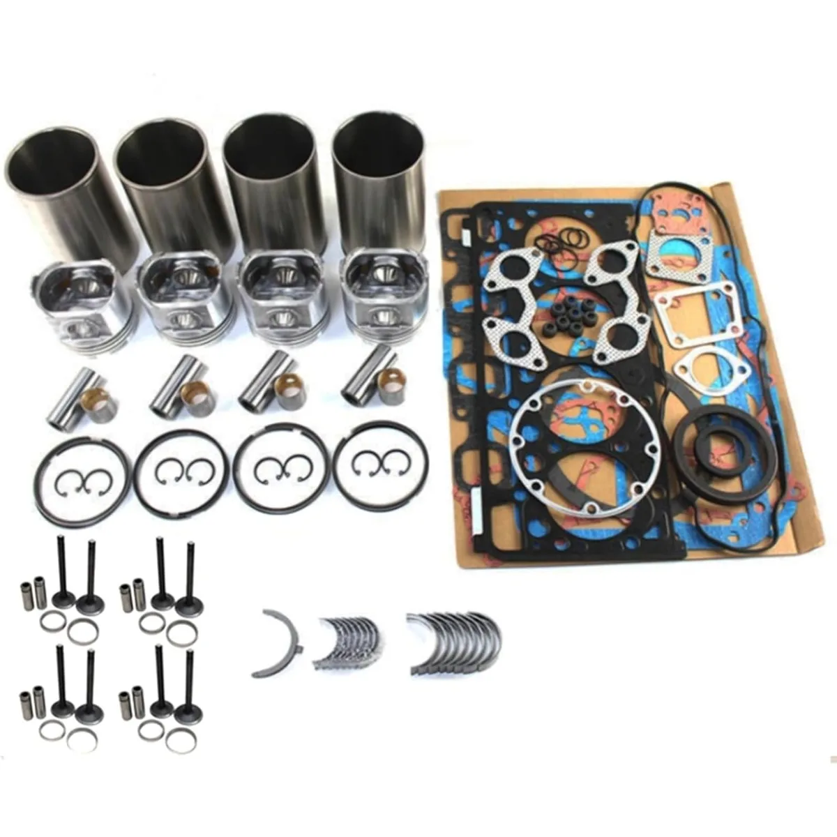 V2203 Overhaul Rebuild Kit Compatible with Kubota V2203 V2203E V2203B V2203T V2203-M V2203-M-IDI V2203MDI-Tier II