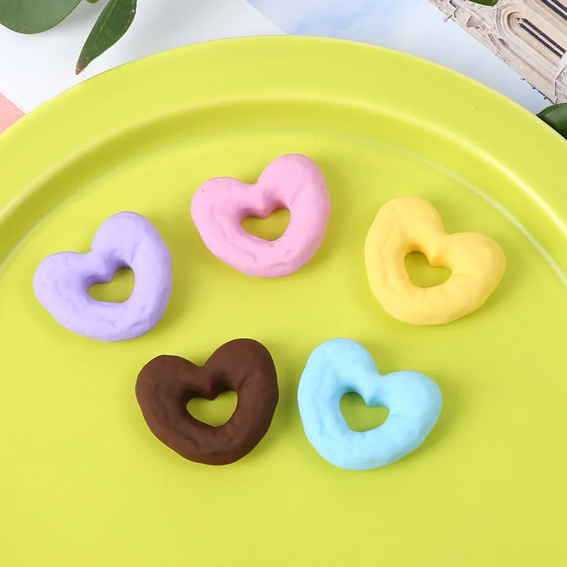 5Pcs Love Heart Sweet Sweet Circle Resin DIY Shoes Hat Icebox Barrette Mobile Phone Case Scrapbook Flat Back Patch