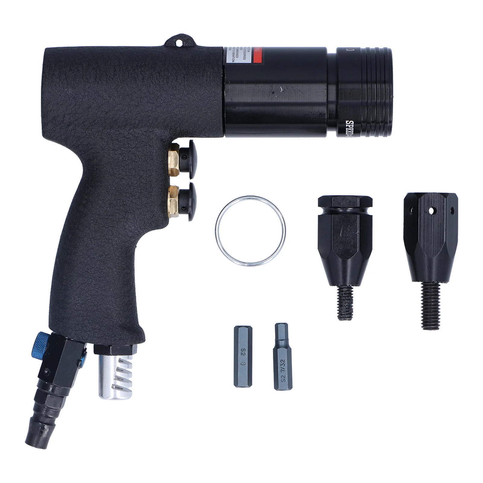 Pneumatic Rivet Nut Gun Pull Riveting Air Riveter Tool British System 5/16 3/8 KV‑804BA Pneumatic Riveting Gun