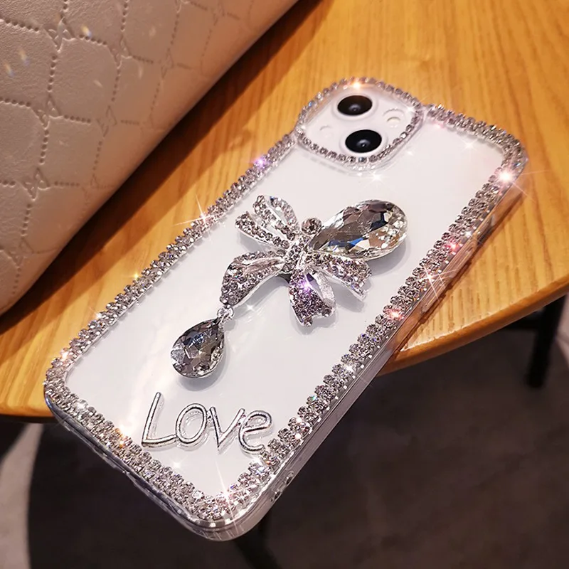 Rhinestone Case for Samsung Galaxy S24 S23 S22 S21 S20 Ultra Plus FE Case Diamond Phone Cover Sunjolly for Galaxy S24 Ultra Case