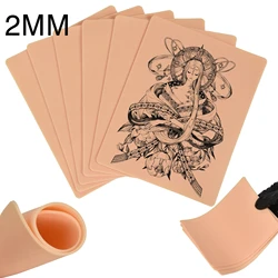 1/5/10/15pcs 2MM Thick Tattoo Practice Skin Blank Double Sides Big Size Tattoo Practice Fake Skin for Permanent Makeup