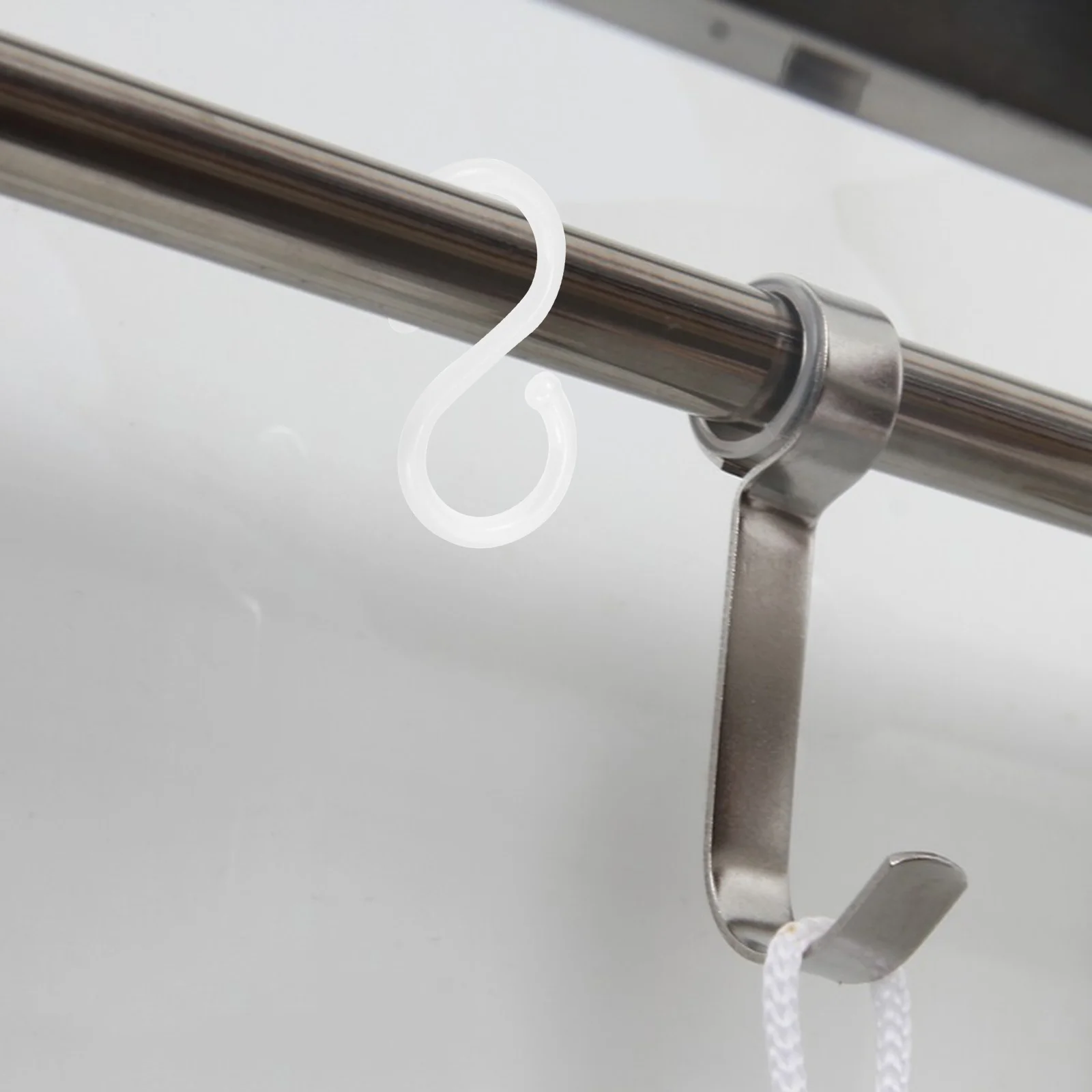 

100 pcs S Hook Hanging Organizer Heavy Duty Plastic Pothook For Kitchen Bathroom Closet Door Storage Rack Multi Use Towel Coat