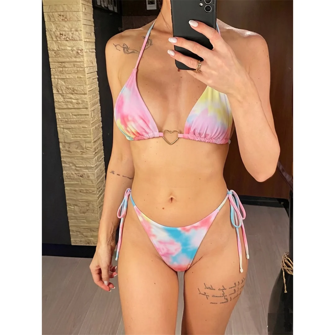 Sexy Extrem String Mini Micro Tanga Bikini Damen Badeanzug Frauen Bademode Zweiteiliger Bikini-Set Badeanzug Schwimmanzug V8291 – Detail 2
