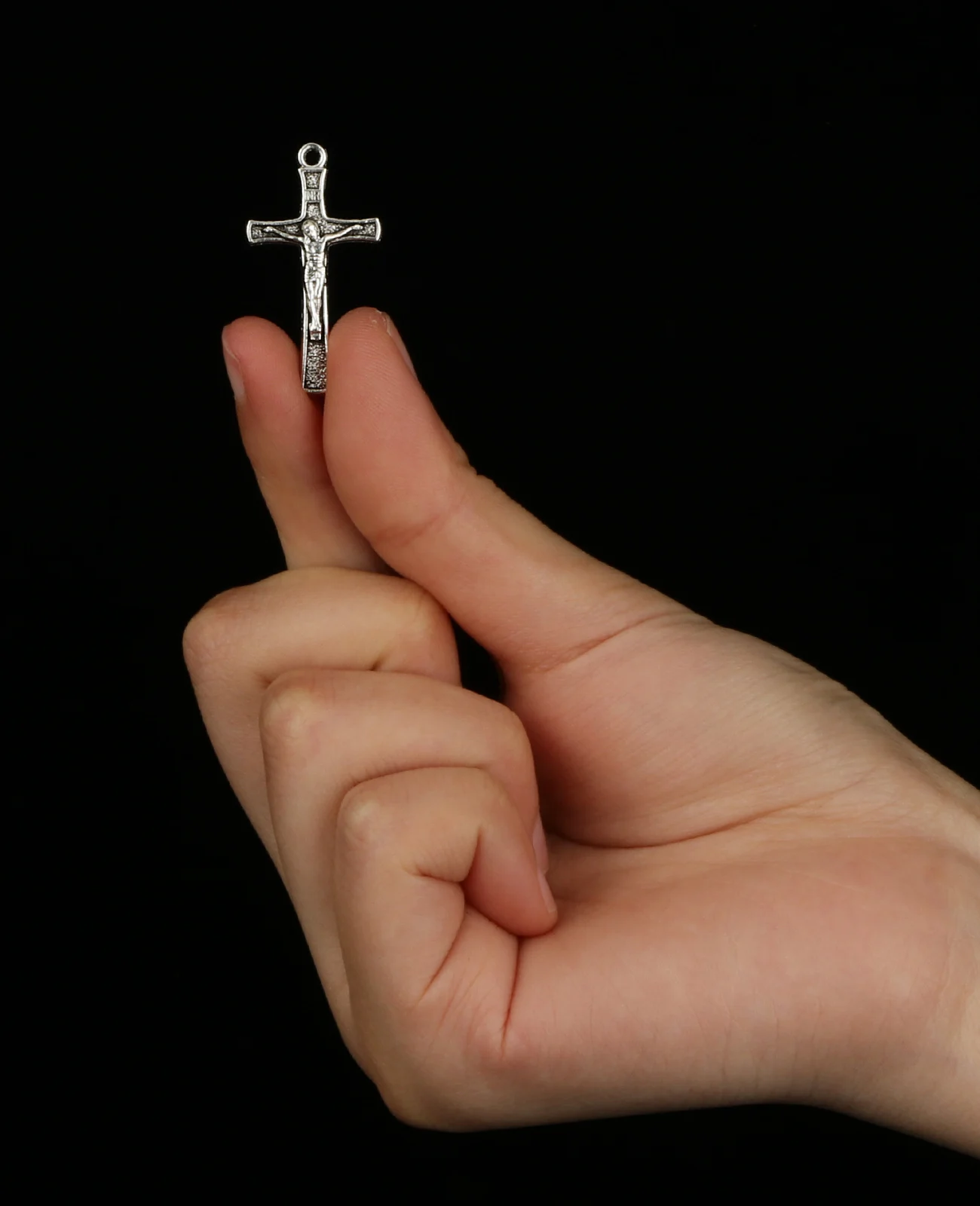 Diyalo 20 Teile/los DIY Religiöses Kreuz INRI Kreuzigung Anhänger Armband Charms Schmuck Teile Rosenkranz Halskette Chaplet Zubehör – Detail 5