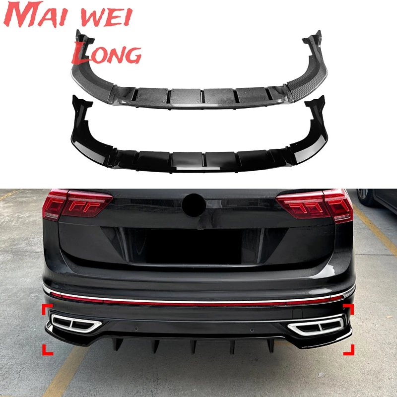 

Rear Bumper Lip Diffuser Spoiler Splitter Protector For VW Tiguan MK2 Rline 2021-2023 Car Styling Auto Accessories
