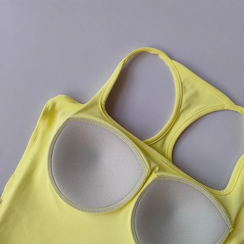 Women's Cross-Back Yoga Sports Vest One-Piece Cup Versatile Training Fitness Bra Colorful Fitness Clothing for Active Women image 6