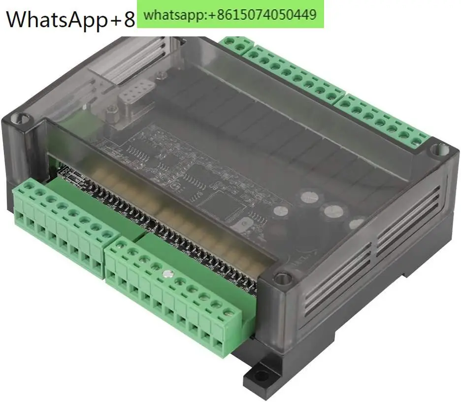 FX1N 30MR PLC Control Board For  PLC 32-bit 16 Input 14 Output Module 24VDC Relay Output RS232 RS485 Modbus With Case