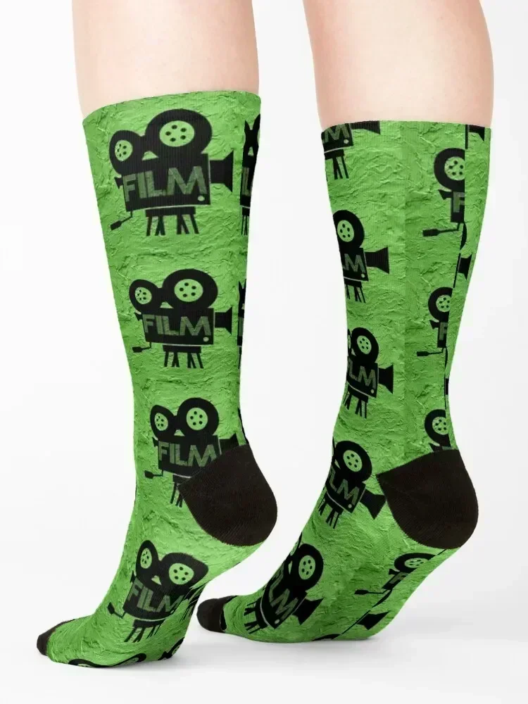 Vintage Old Movies Cinema Camera Socks gifts heated anti slip football set Socks Women Men's