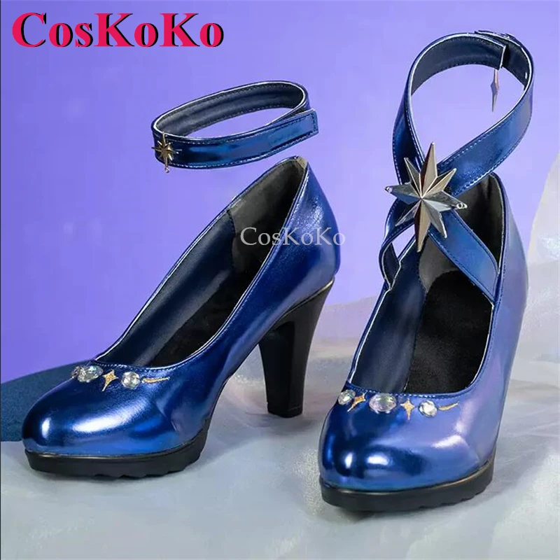 CosKoKo Robin Shoes Cosplay Game Honkai: Star Rail Fashion Universal High Heels Women Daily Wear Party Role Play Accessories New