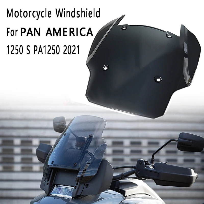 

NEW-Motorcycle Windshield Front Screen Windscreen Deflector For PAN AMERICA 1250 S PA1250 2021