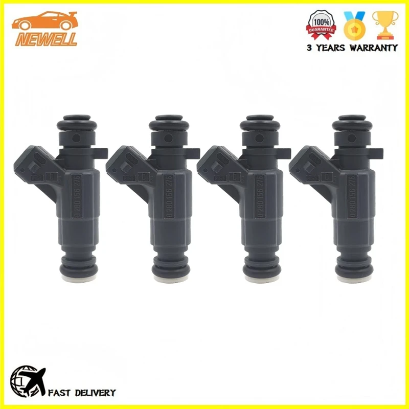 4pcs 0280156276 High Quality Fuel Injector For Cheetah Warrior Chery Jinbei ZX Auto Pickup 4RB2 Fuel Nozzle