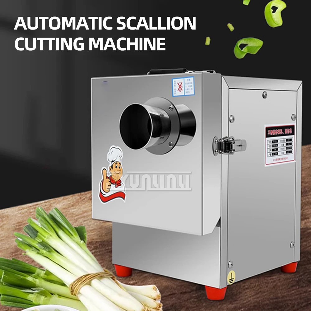 Multifunctional Electric Vegetable Cutter Commercial Automatic Green Onion Celery Chopping Minced Machine Stainless Steel Cutter