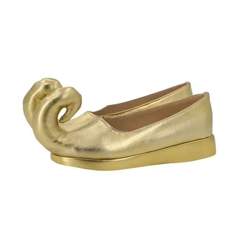 Wiwiwi 123Aladdin أنيمي الذهبي الياسمين أحذية الإناث بو الأحذية هالوين تأثيري الدعامة مخصص م