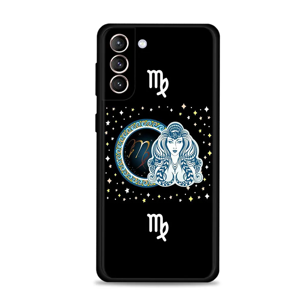 For Samsung Galaxy S23 S22 S21 S20 FE Ultra S10 S9 S8 Plus Note 20Ultra 10Plus Case Luxury Twelve Constellations Zodiac Sign