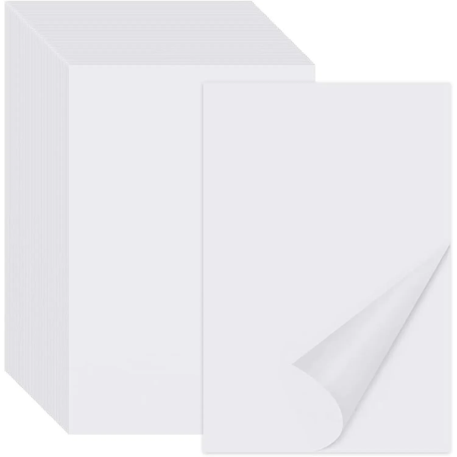 There are 100 sheets of diamond paint release paper. It's silicone, non-stick paper and double-sided release paper for diamond p