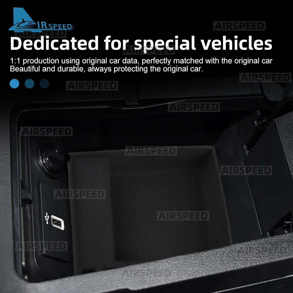 For Ford Mustang 2015 2016 2017 2018 2019 2020 2021 2022 2023 Armrest Box Mat Car Center Console Storage Pad Accessories - view 4