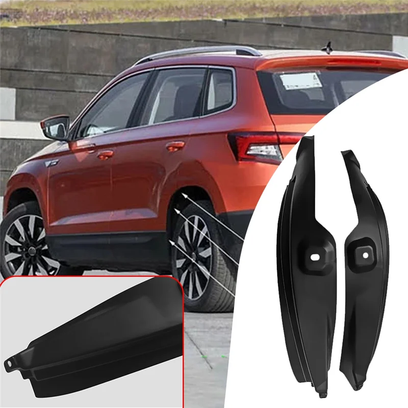 

AEF3-1 Pair Car Rear Mud Flaps For Skoda Karoq 2016-2023 Fenders Mudguard Guard Splash Mudflaps Tire Mat Modification Styling