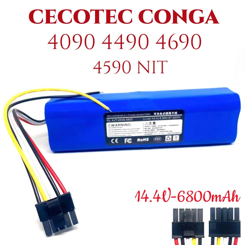 100% ใหม่ CECOTEC.CONGA.4090.4590. NIT อุปกรณ์เสริมแบตเตอรี่ลิเธียมแบตเตอรี่แบบชาร์จได้แพ็คเหมาะสำหรับซ่อมและเปลี่ยน