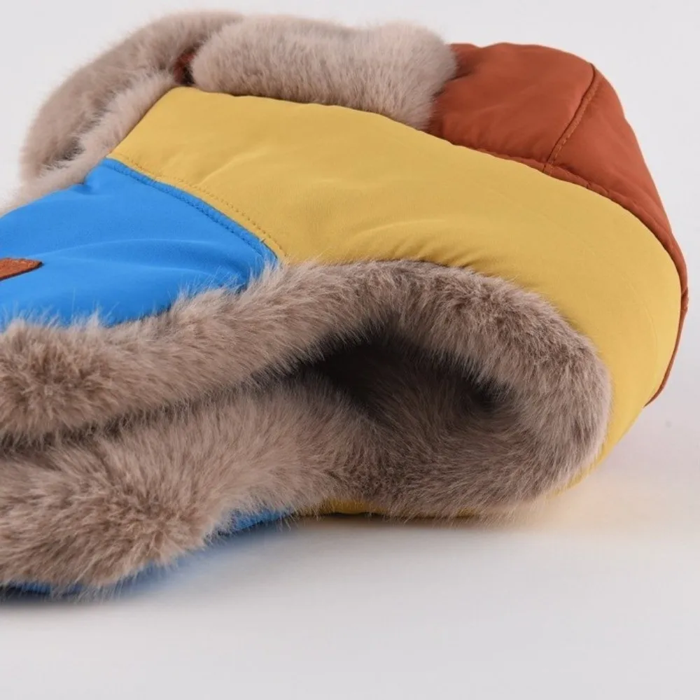 Practical Thickened Earflap Hat Versatile Colorful Winter Warm Hat Windproof Ear Protection Cap Outdoor Ski