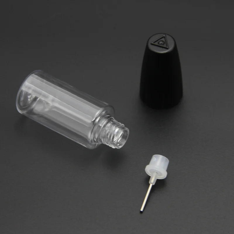 10Pc Needle Tip Glue Applicator Empty Bottle Tube Sub-bottling Pinhole Refueling Bottle 10ml Soft Bottle With Cap DIY Craft Tool