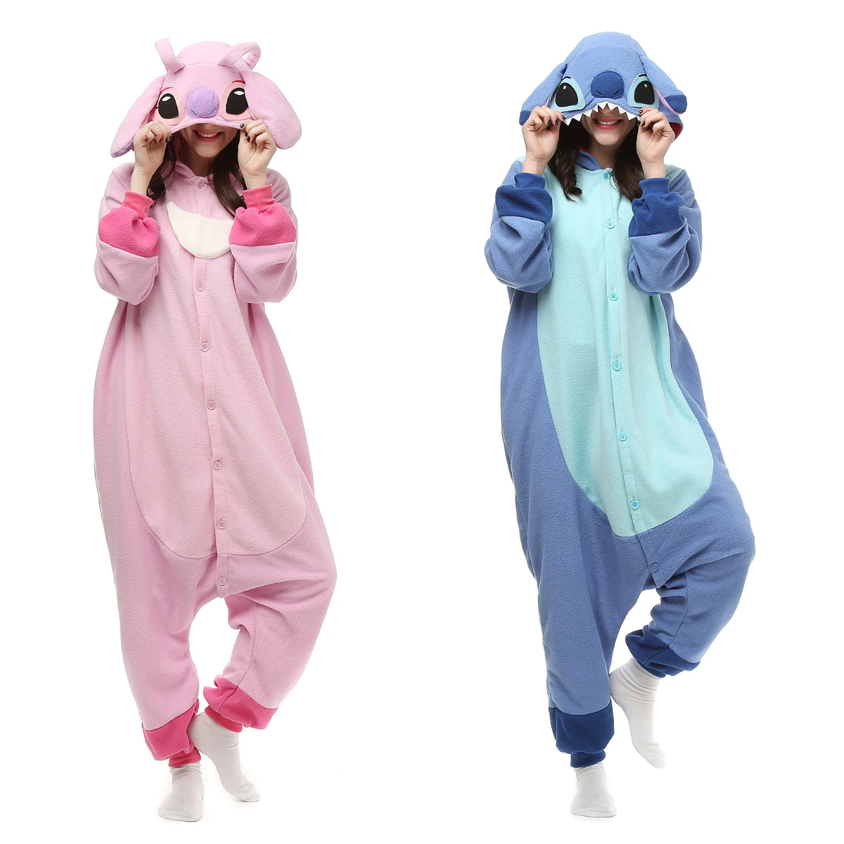 Halloween Onesie For Women Men Adult Child Animal Kigurumis Pyjamas Cartoon Blue Pink Pajama Homewear Cosplay Costume