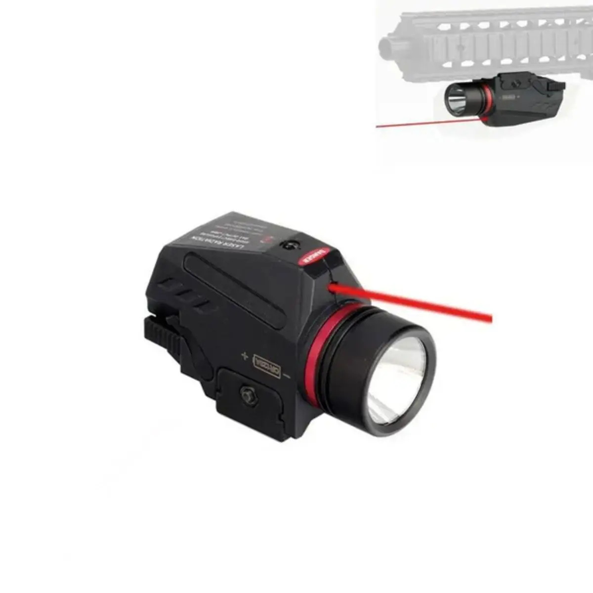 Outdoor Hunting Red Laser Sight 150 Lumen LED Flashlight Integrated Combo Nylon Material for Weaver Picatinny Rail Mount