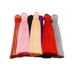 2Pcs Ice Silk Tassel Small Tassel Hanging Ears 8cm Bookmark Clothing Hairpin Pendant Tassel Diy Craft Gift Keychain Decoration