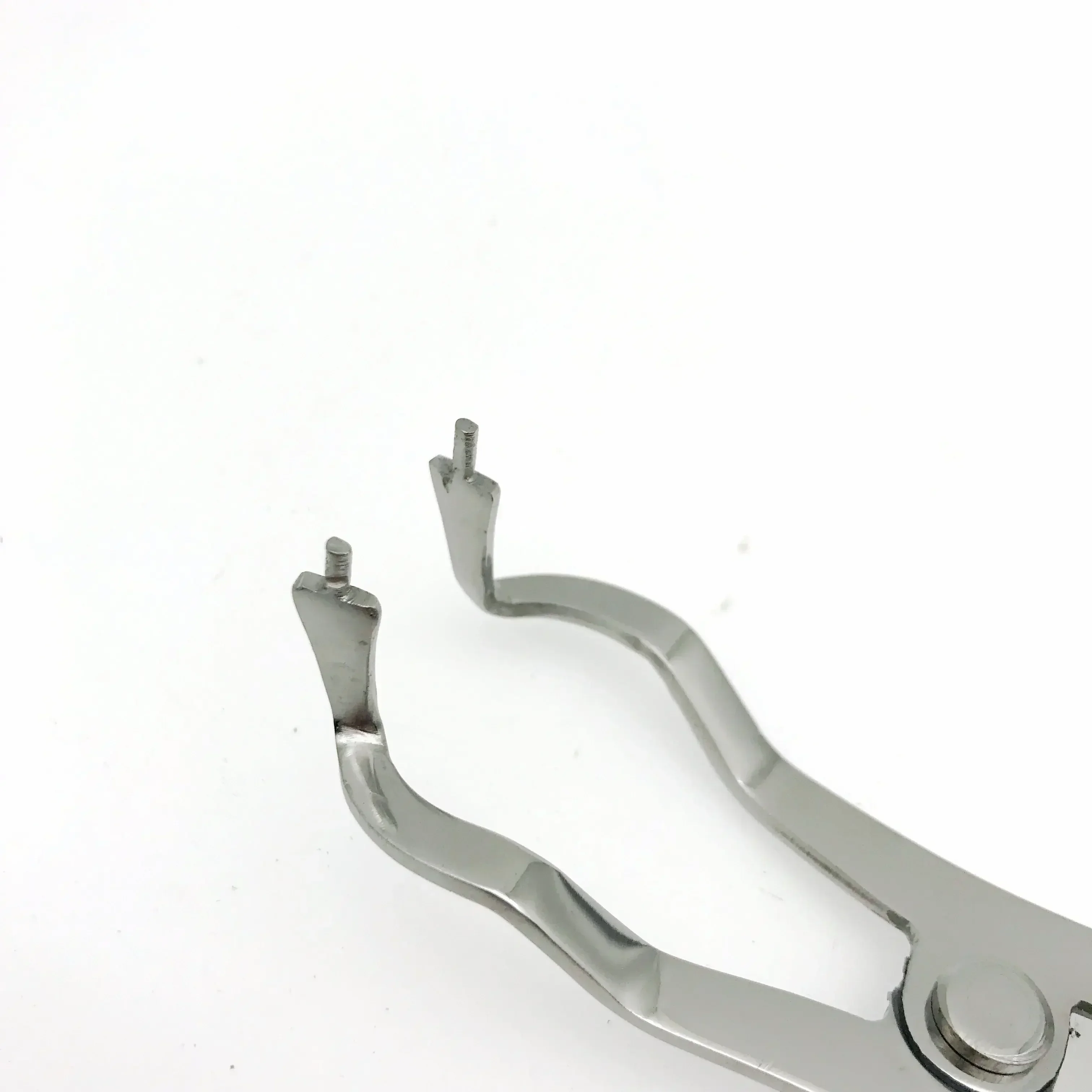 2Pcs Stainless Steel Douban Forming Dedicated Clip Tweezers Placement Forceps Dentistry Instruments