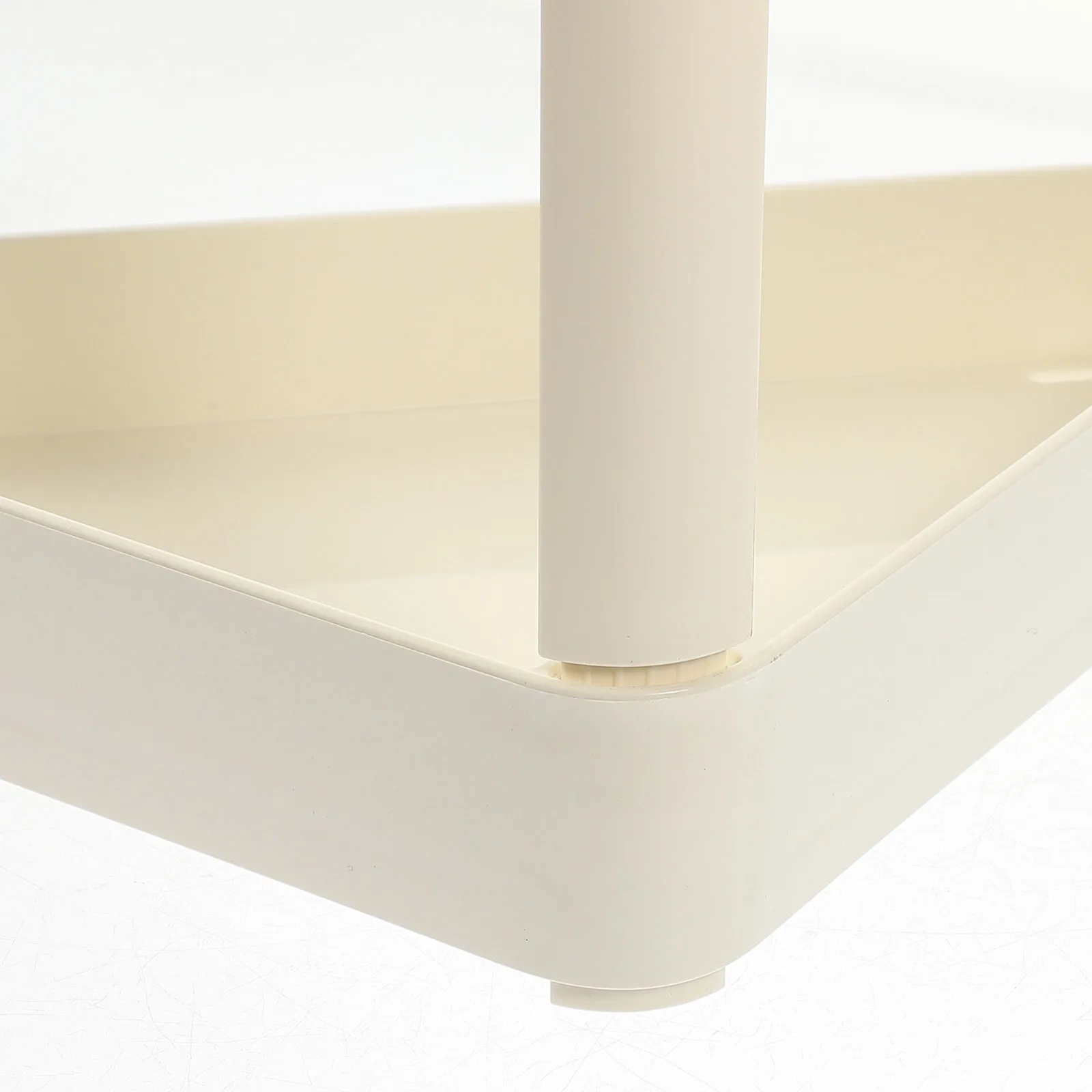 

2-уровневый угловой органайзер для ванной комнаты, стойка для туалетных принадлежностей, столешница, держатель для косметики, самооливающийся дизайн, прочный компактный дом