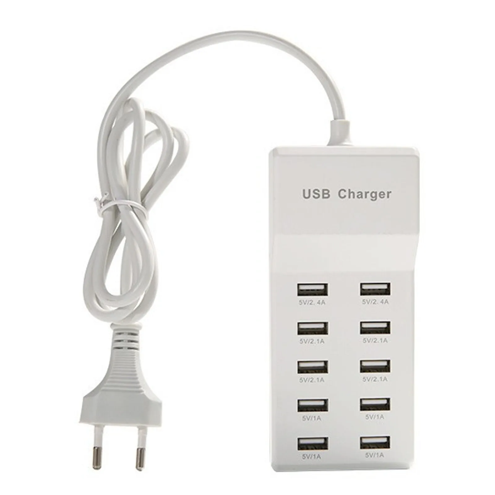 10 Port USB Charging Station 5V Multi USB Charger Hub Wall Fast Charging Power Adapter For iPhone Samsung iPad Tablet Desktop
