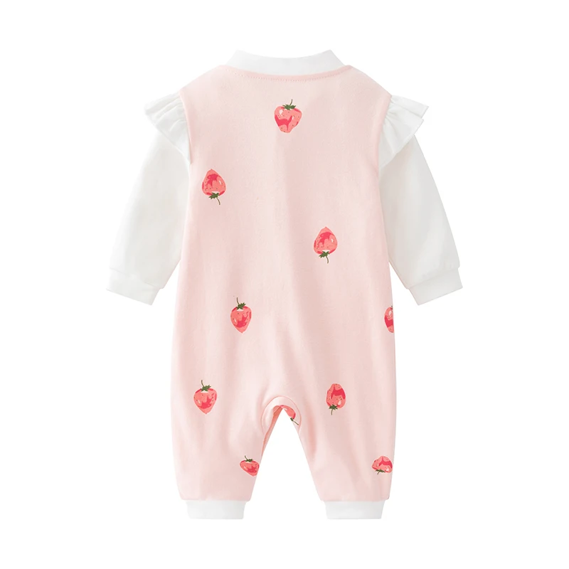 Baby Jumpsuit, Baby Girl's Romper, Newborn Clothes, Pure Cotton, Cute and Super Cute, Full Moon and 100 Days Autumn Clothes