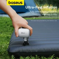 Baseus-compresor de aire inalámbrico, Mini bomba infladora de aire para colchones de aire, camas, esteras inflables, anillo de natación, desinflado para bolsa de almacenamiento