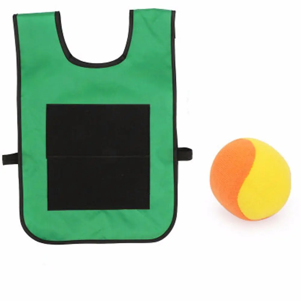 Sports Toys Props Vest Throwing Toys Game Props Outdoor Sport Game Vest Waistcoat Sticky Jersey Vest Game With Sticky Ball