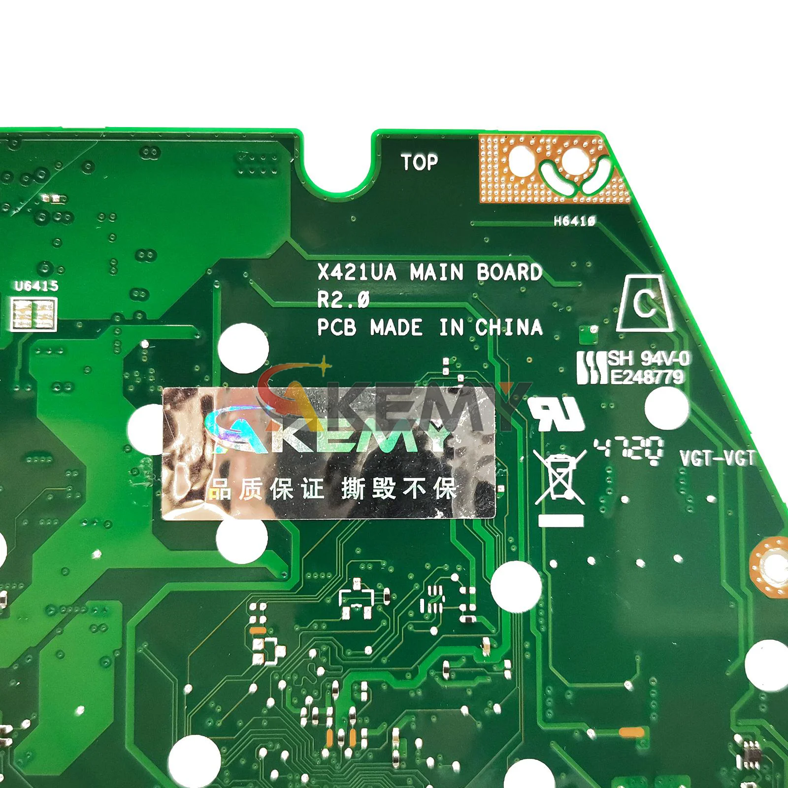 X521UA เมนบอร์ดแล็ปท็อปสำหรับ ASUS VivoBook M533UA X521U X521UAY X521UA D521U M521U D533M โน้ตบุ๊คเมนบอร์ด R3 R5 R7 CPU