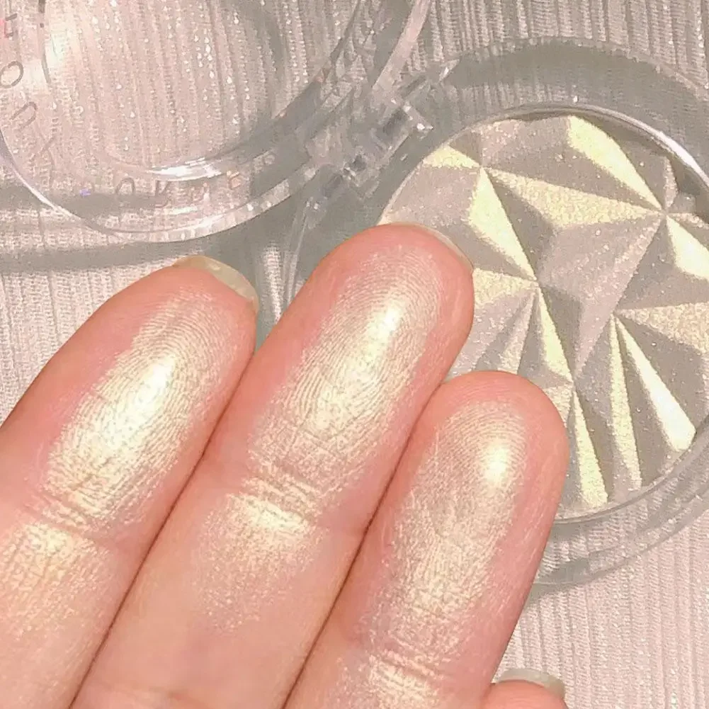 Powder Palette Glitter Diamond Shimmer Highlighter Face Monochrome Pearlescent แต่งหน้า Face Contouring แต่งหน้าสําหรับผู้หญิง