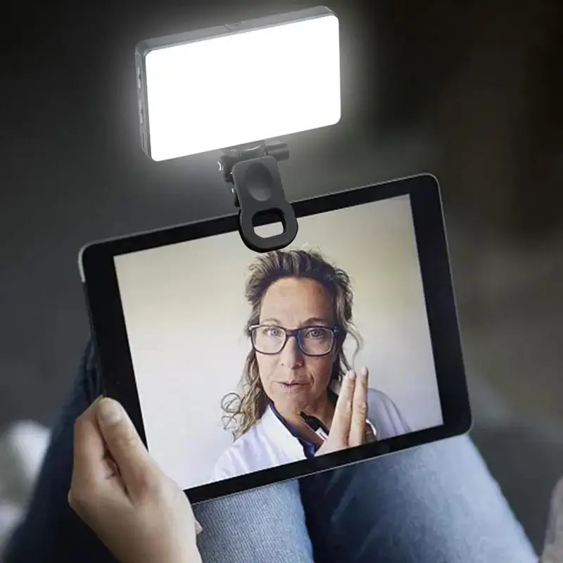 Mobile Phone Fill Light Handheld LED Live Broadcast Selfie Light Computer Fill Light Video Conference Mobile Phone Fill-in Light