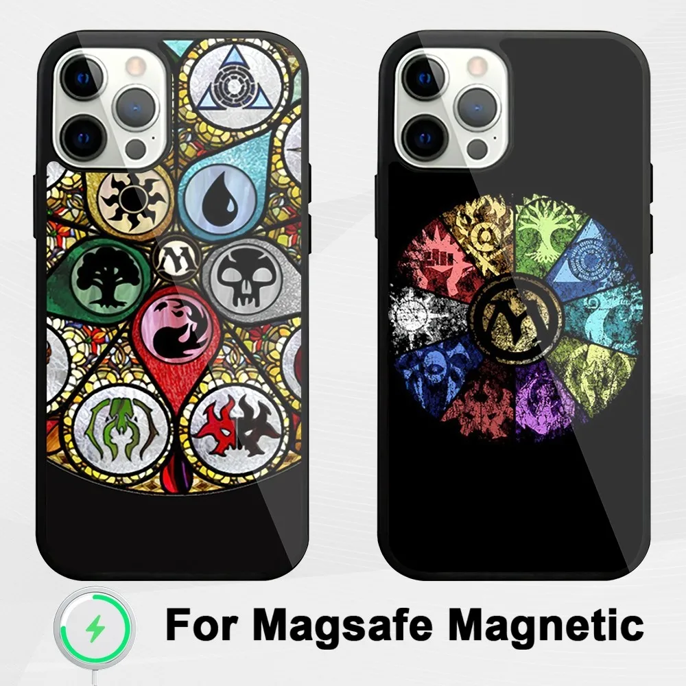 Game M-Magic G-Gathering M-MTG Phone Case For iphone Pro 11 Max 13 Plus 12 14 Mini 15 Magsafe Magnetic Wireless Charging Shell