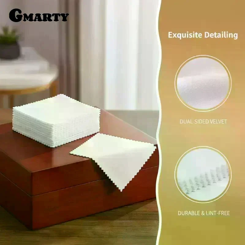 50pcs Polish Polishing Cloth Silver Color Cleaning Polishing Cloth Soft Clean Wipe Wiping Cloth For Saxophone Tool