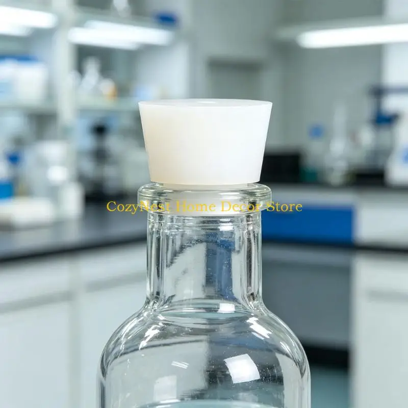 92MF 10Pcs High Temperature Resistant Silicone Stoppers with Excellent Sealing Performances for Laboratory & Industrial Use